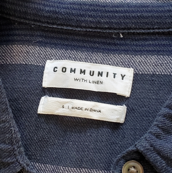 Aritzia Veritas Striped Button Up Shirt - Picture 3 of 3